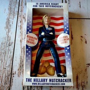 2007 Hillary Clinton Nutcracker Stainless Steel Thighs NEW in BOX